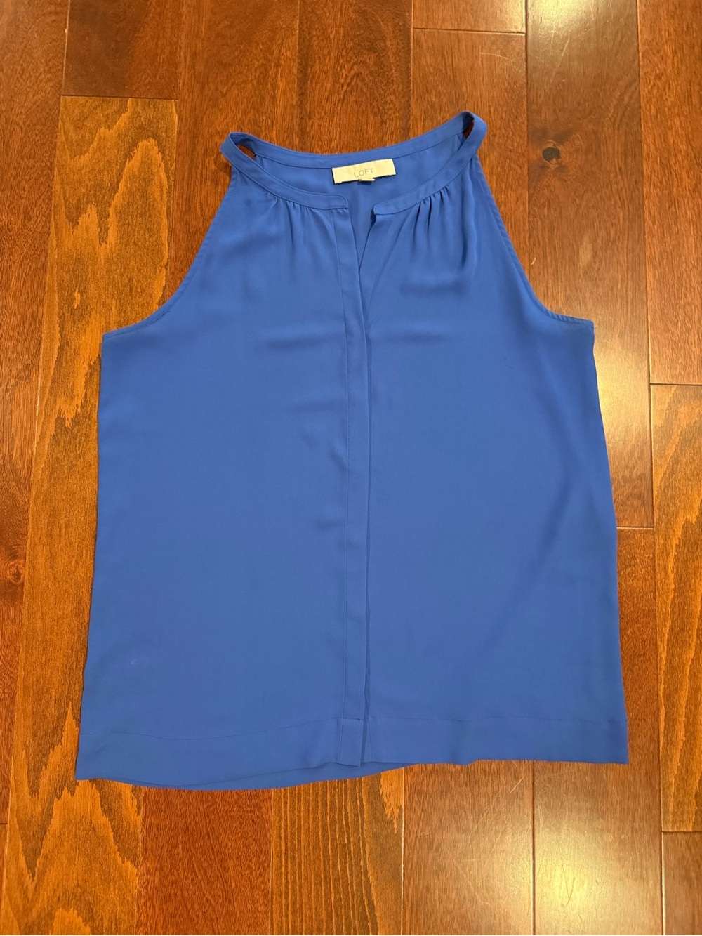 LOFT Women's Royal Blue Halter Tank Top
